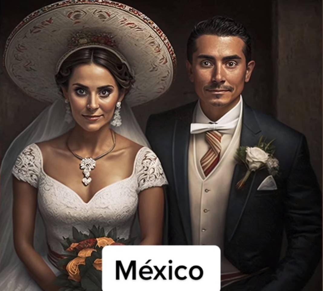 Yapay zekaya sordular, resmetti: İşte Türkiye dahil yapay zekaya göre gelin ve damat olarak ülkeler... 21